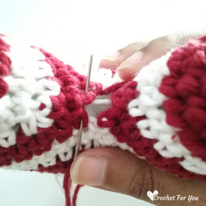 Crochet Striped Heart Amigurumi 