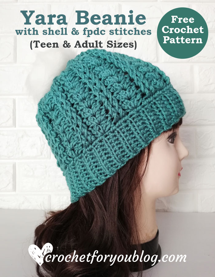 Crochet Yara Beanie - Teen & Adult sizes