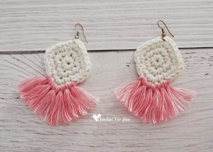 Crochet Boho Style Earrings Free Pattern