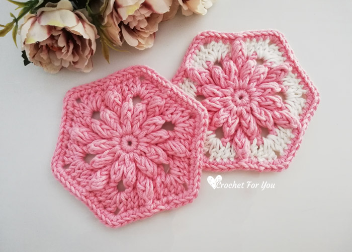 Bobble Drops Flower Hexagon