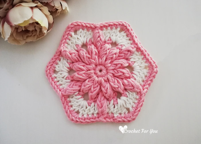 Bobble Drops Flower Hexagon