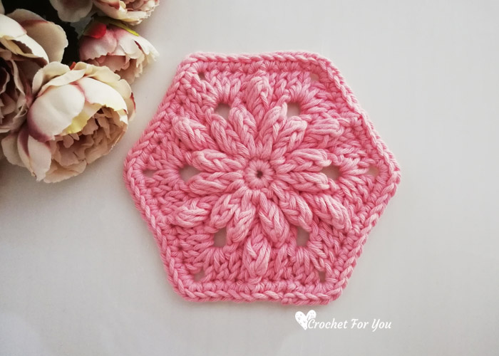 Bobble Drops Flower Hexagon