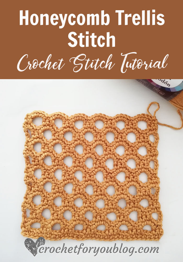 Crochet Honeycomb Trellis Stitch