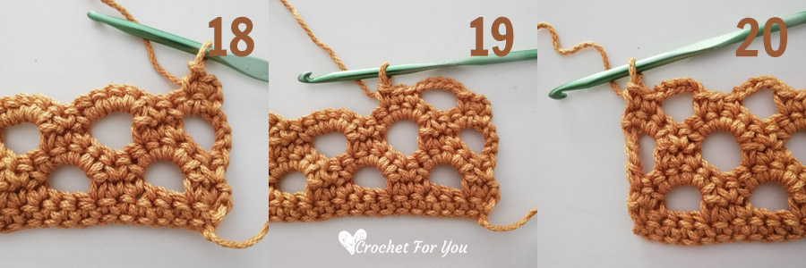 How to Crochet Honeycomb Trellis Stitch