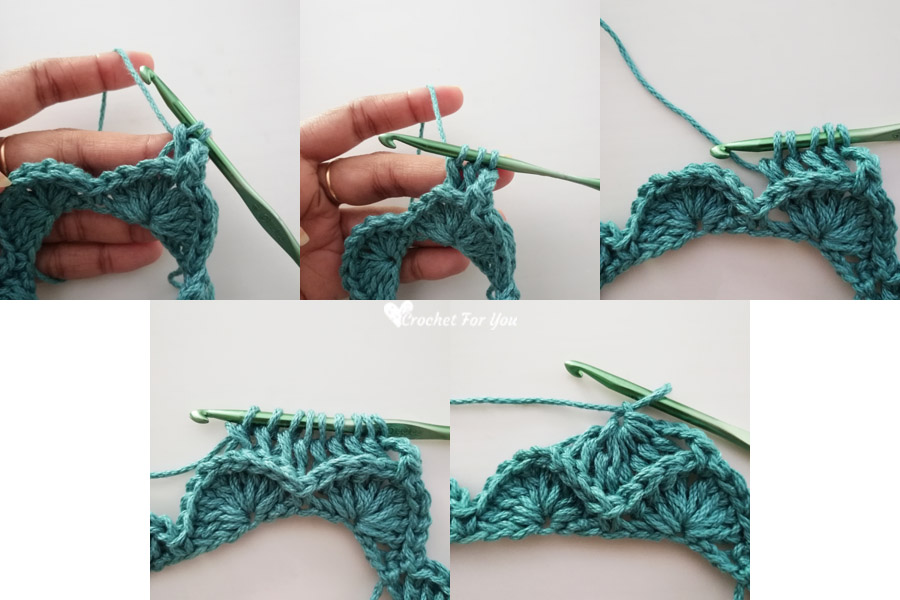 Bavarian Stitch in Round