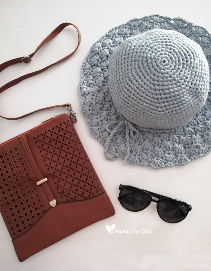 Floppy Shell Brim Sun Hat