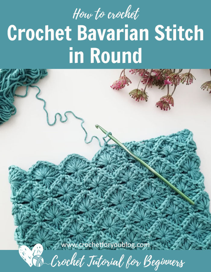How to Crochet Bavarian Stitch in Round