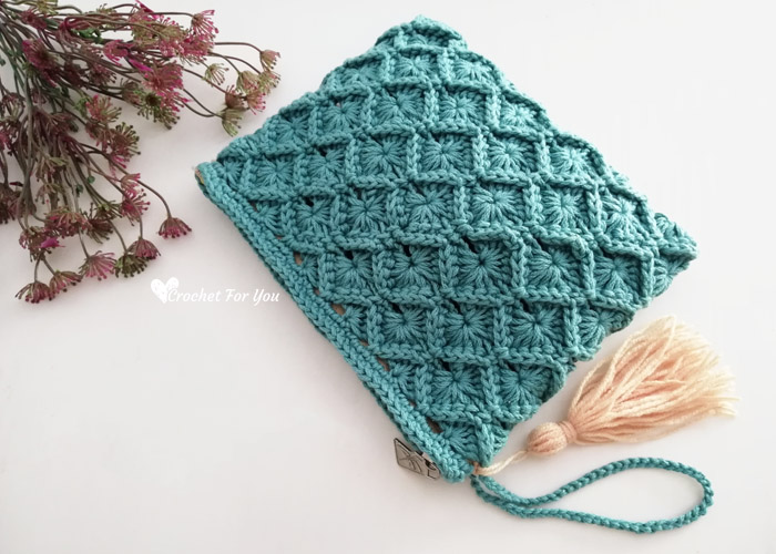 Crochet Bavarian Stitch Pouch