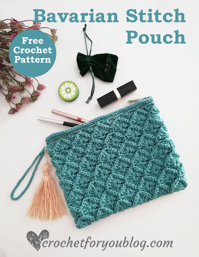 Crochet Bavarian Stitch Pouch