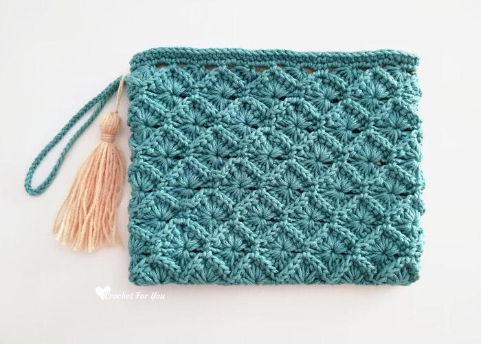 Crochet Bavarian Stitch Pouch