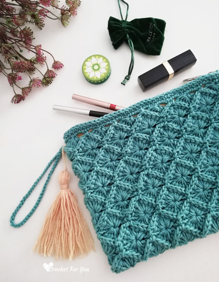 Crochet Bavarian Stitch Pouch