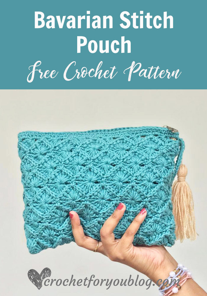 Crochet Bavarian Stitch Pouch