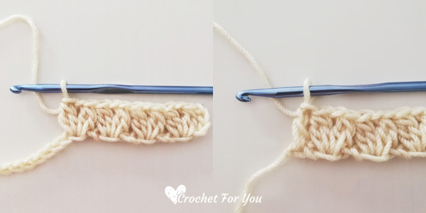 Crochet Cluster V Stitch