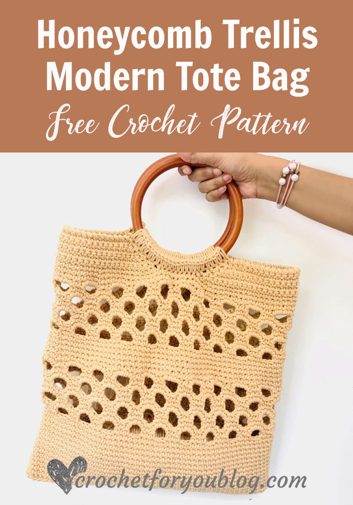 Honeycomb Trellis Modern Tote Bag