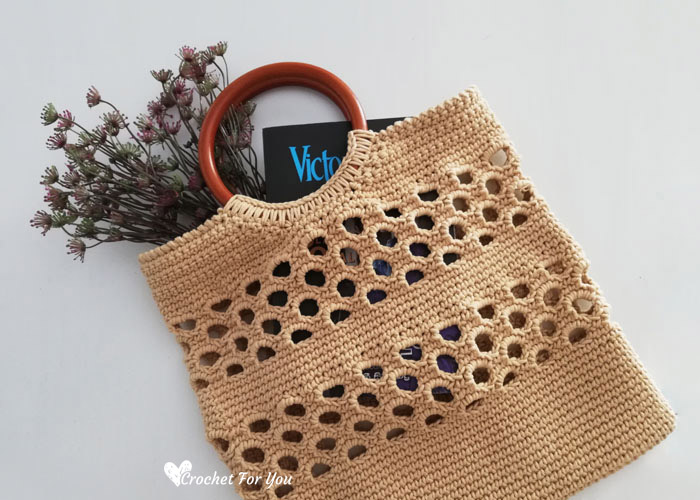 How to crochet a handle to a bag (Tutorial Video)