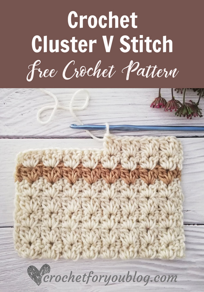 Crochet Cluster V Stitch Tutorial