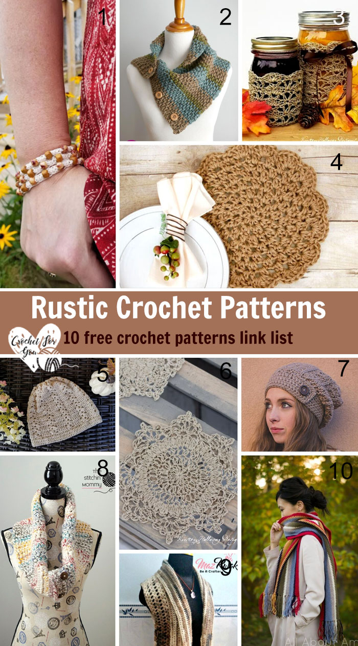 Rustic Crochet Patterns Link List