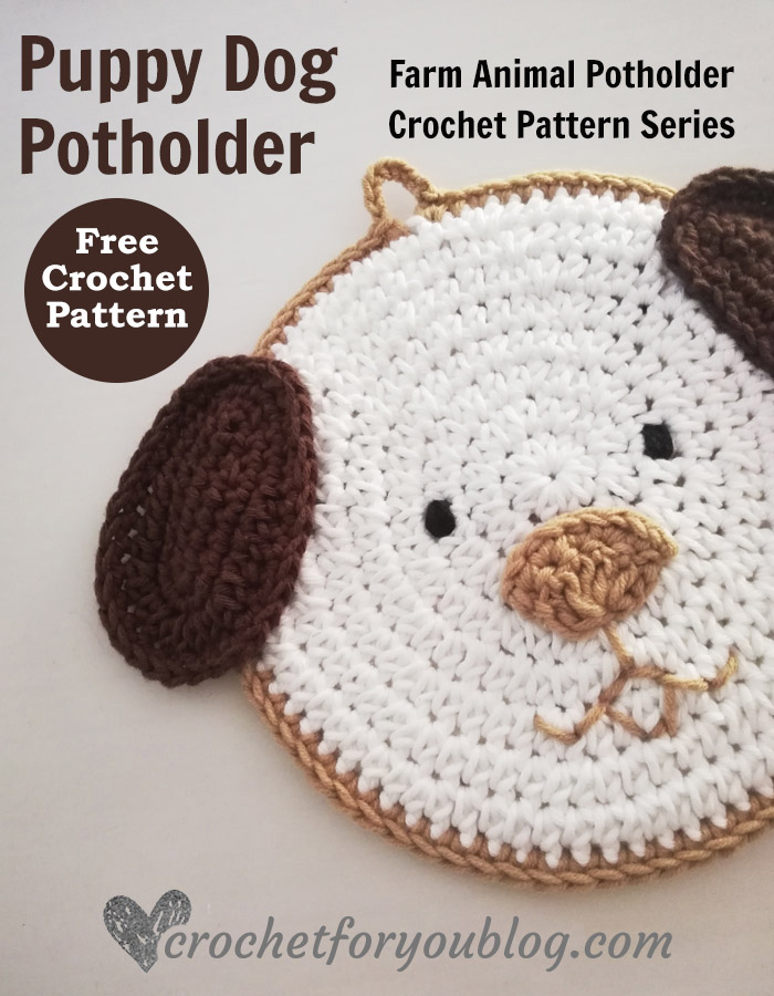 Crochet Puppy Dog Potholder