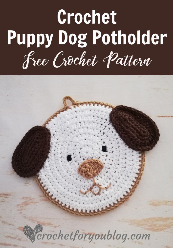 Crochet Puppy Dog Potholder