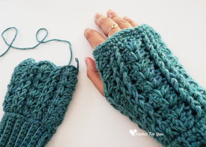 Crochet Fingerless Gloves Free Pattern