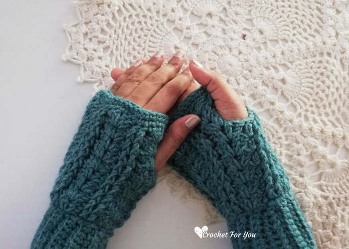 Crochet Fingerless Gloves Free Pattern