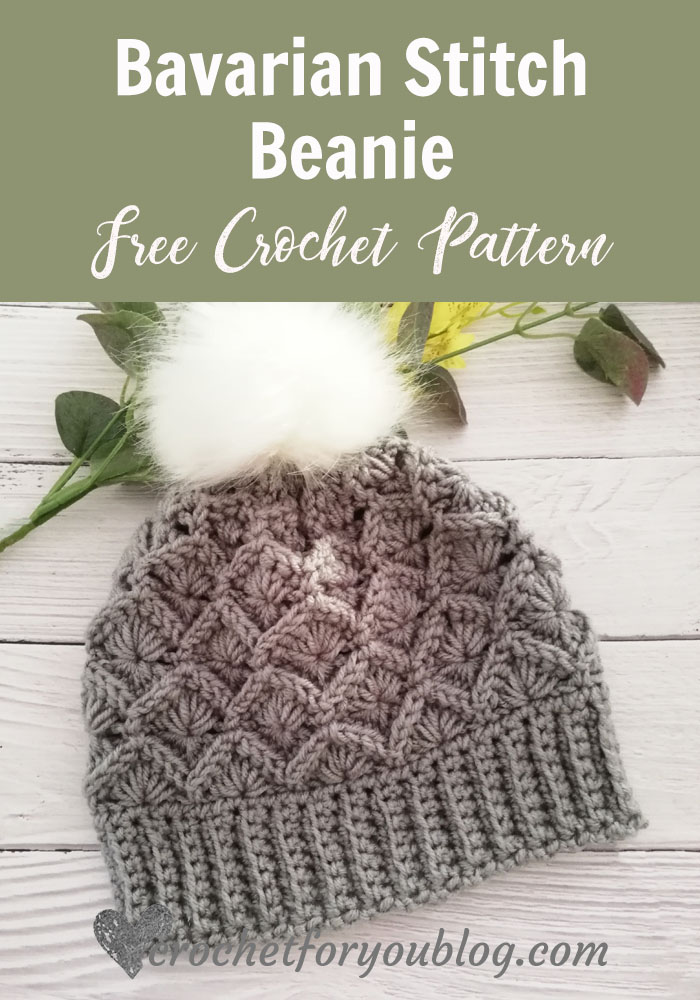 Crochet Bavarian Stitch Beanie