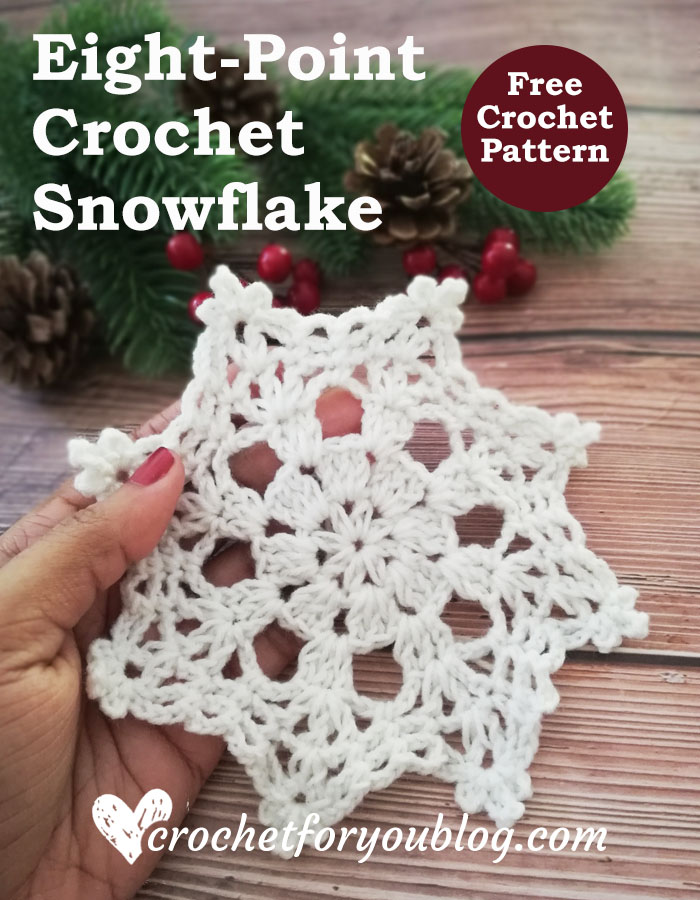 Eight-Point Crochet Snowflake