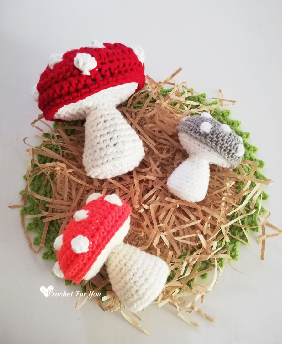 Crochet Mushroom Free Pattern