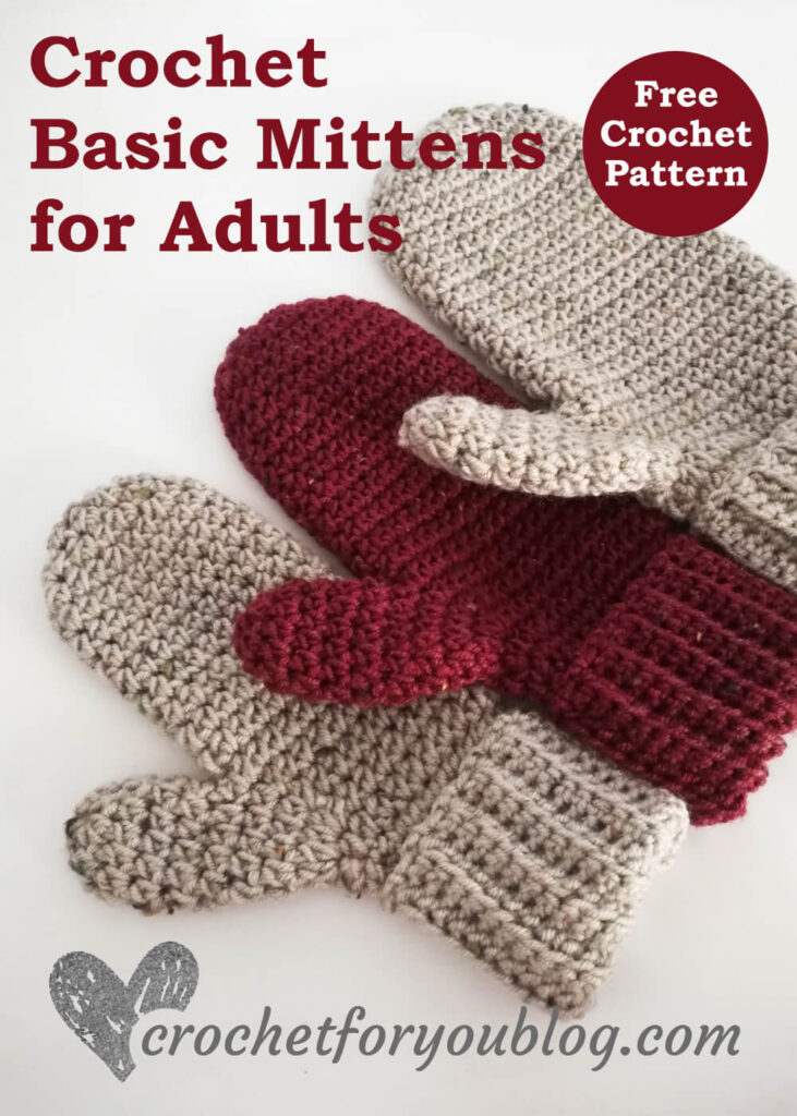 Crochet Basic Mittens Pattern