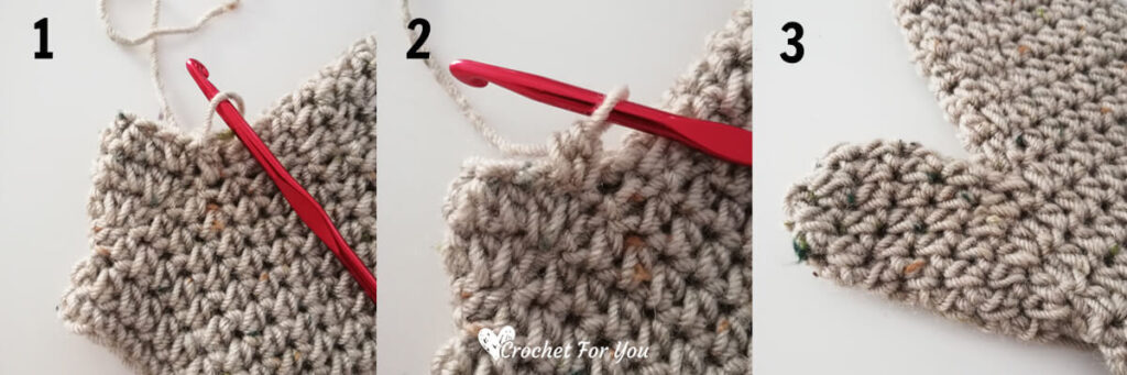 How to Crochet Basic Mittens - thumb part