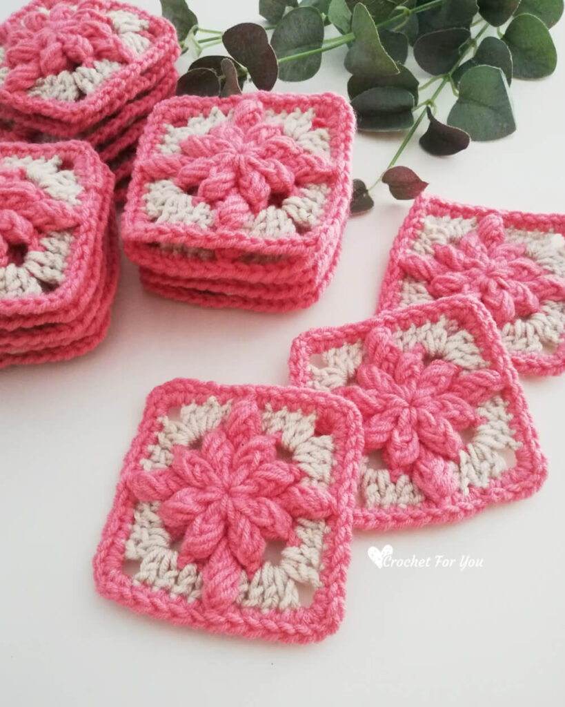 Floral Garden Granny Square Blanket Part 1