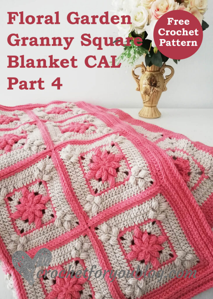 Floral Garden Granny Square Blanket CAL