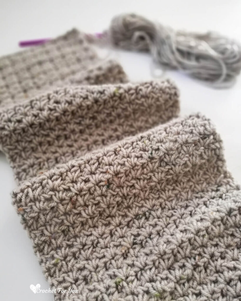 Crochet V Stitch Scarf