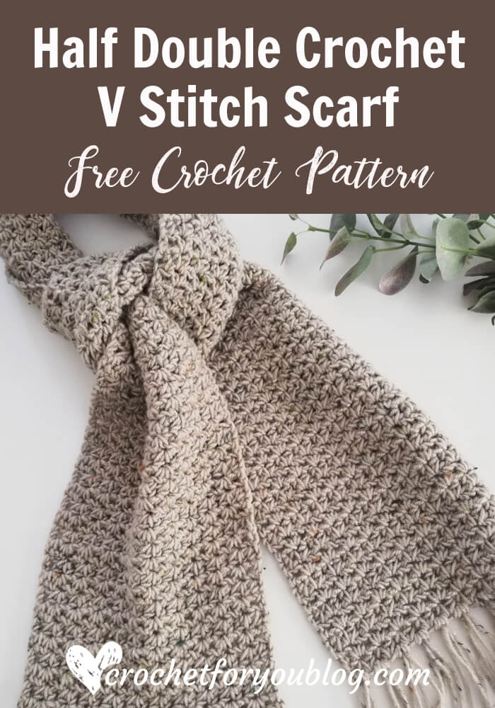 Crochet V Stitch Scarf