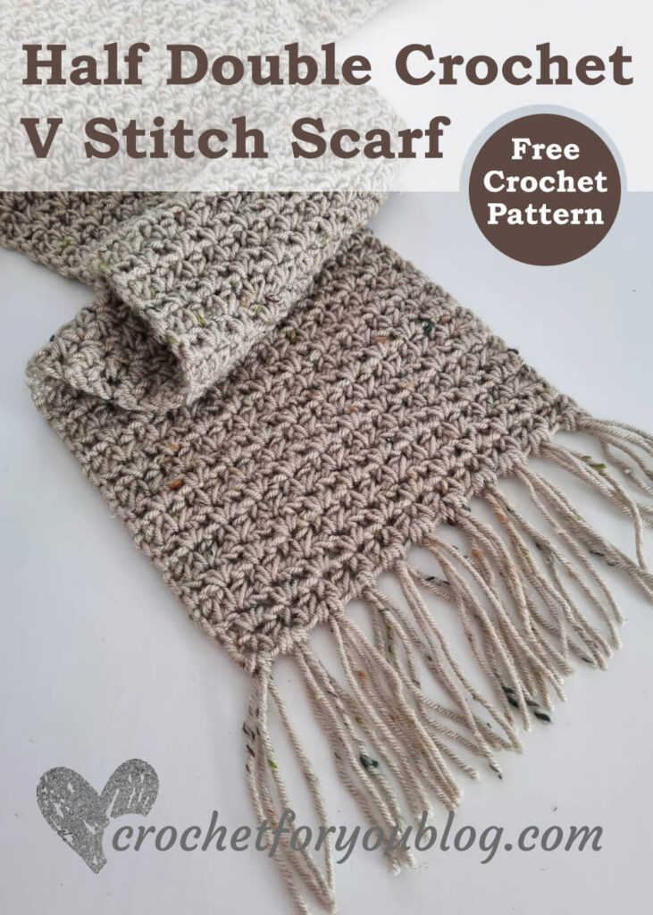 Crochet V Stitch Scarf