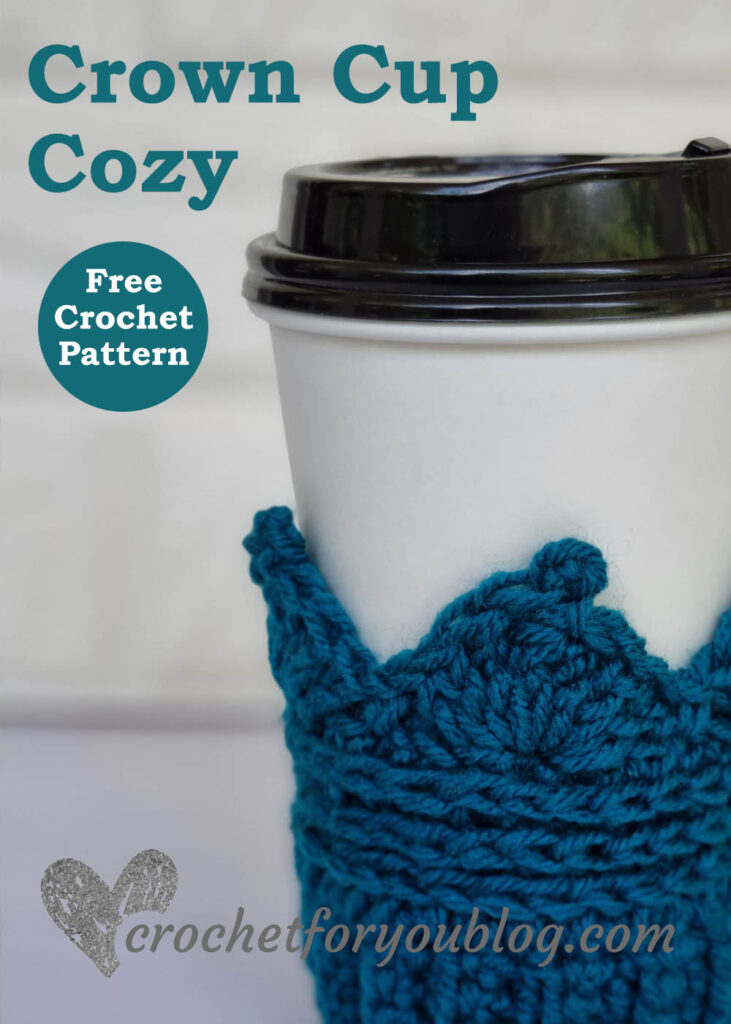 Crown Cup Cozy Crochet Pattern