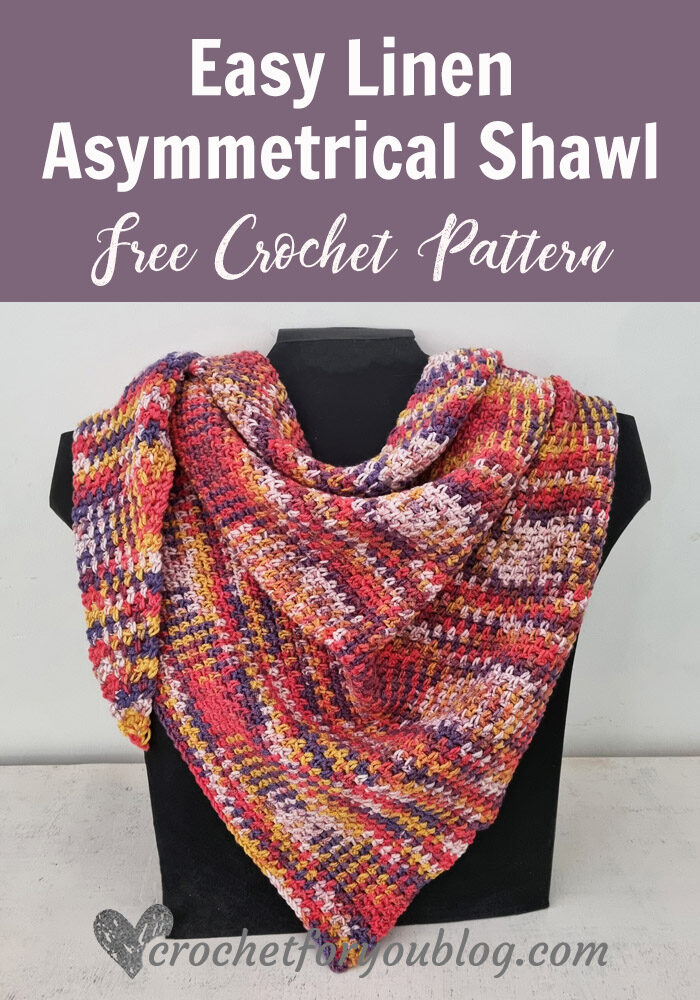 Crochet Asymmetrical Shawl