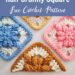 How to Crochet Half Bobble Drops Granny Square