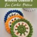 Free pattern colorful crochet coasters