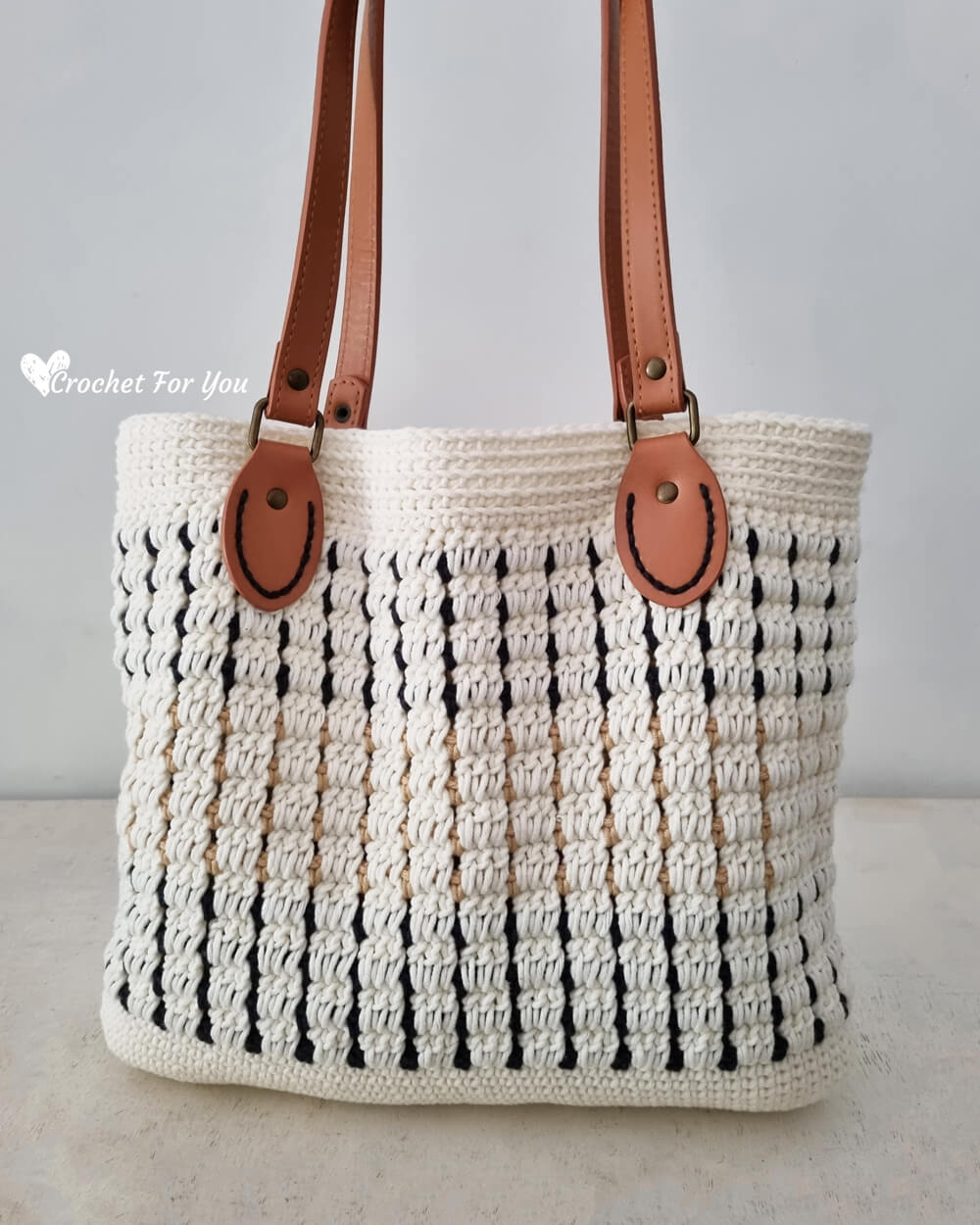 Elvina Crochet Tote Bag Free Pattern 7