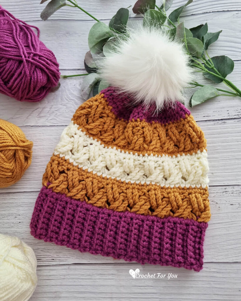 Celtic Stripes Beanie Free Pattern