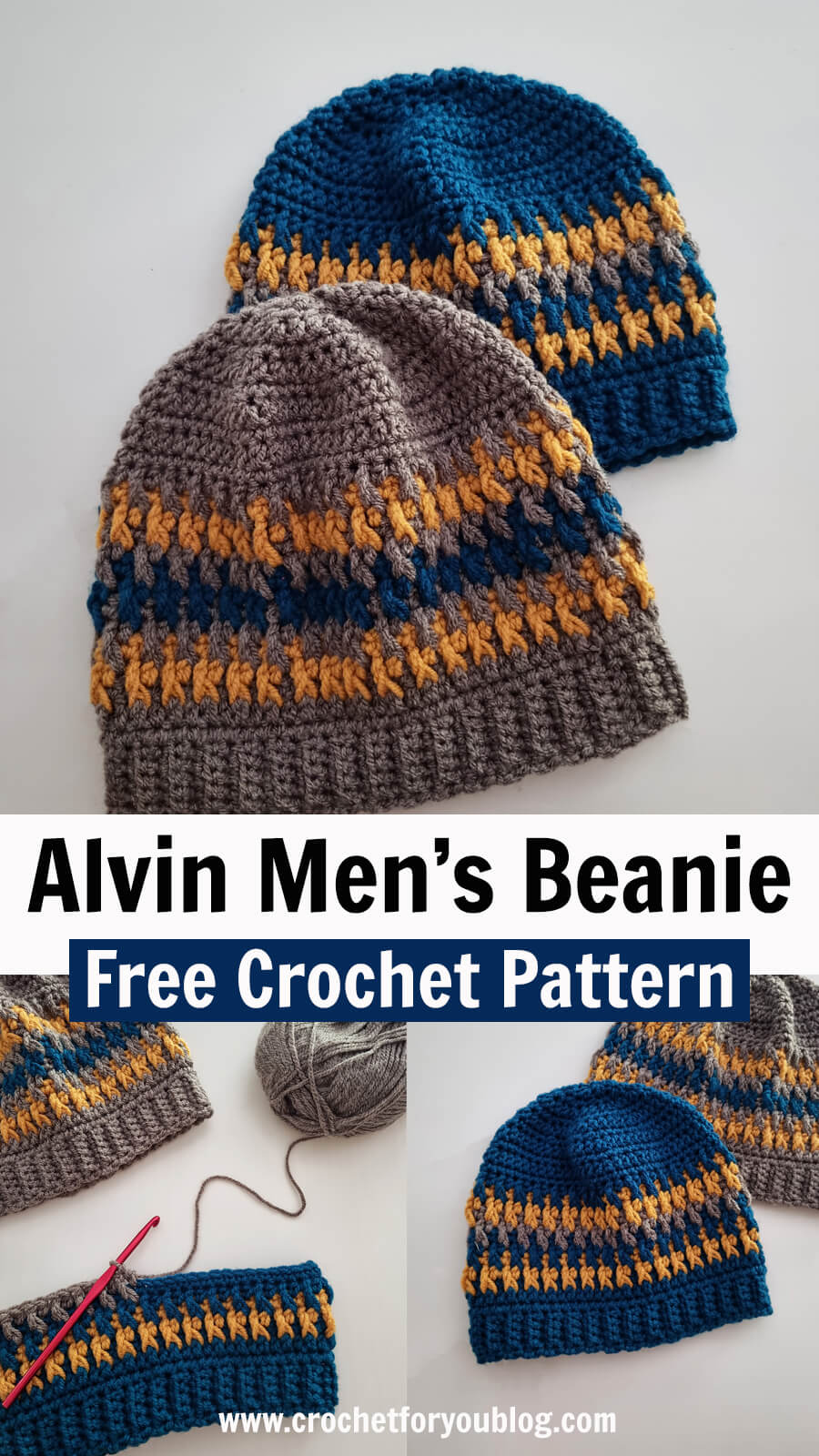 Men's Trail Beanie Addi King/Crochet Pattern - Payhip