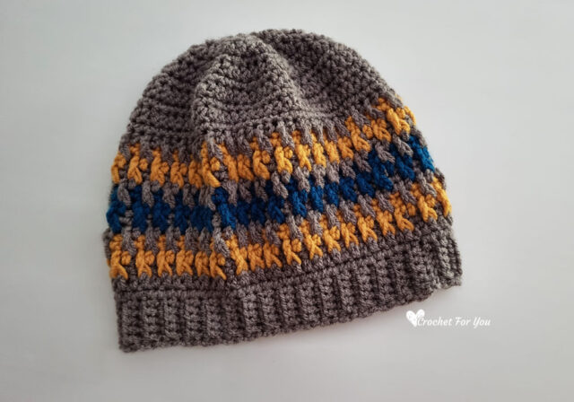 The "Alvin" Crochet Men's Beanie Free Pattern - Crochet For You