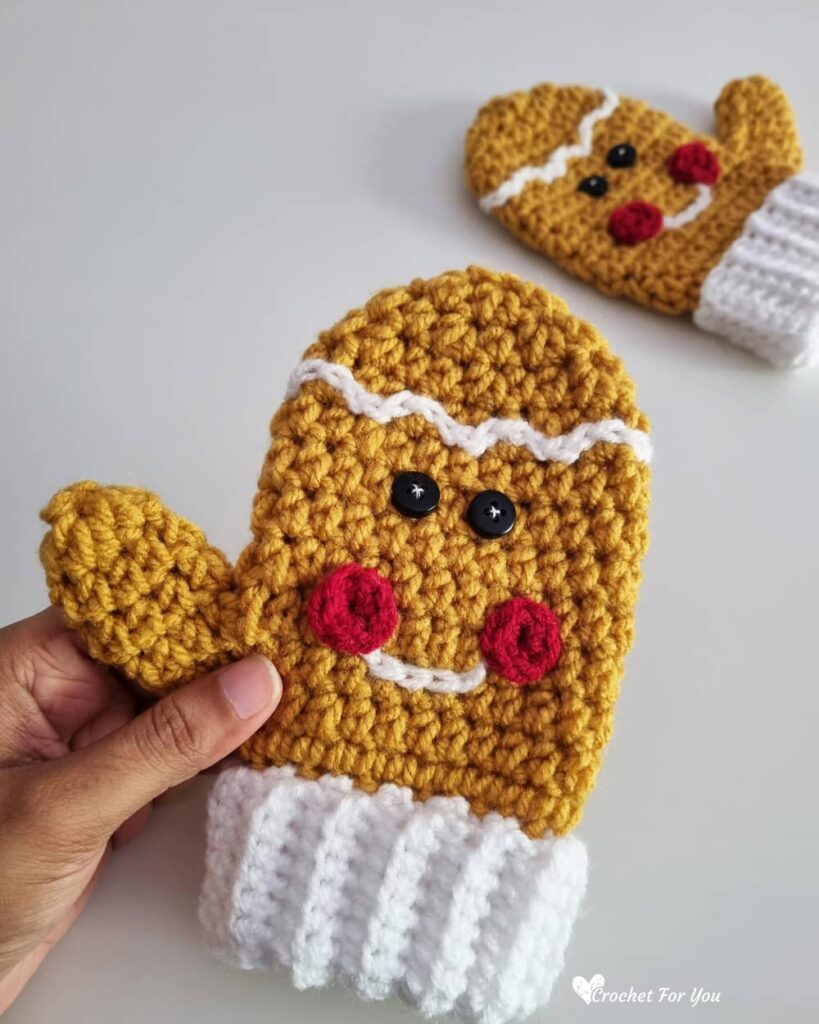 Crochet Mittens Free Pattern