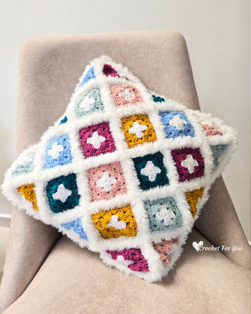 Cozy Granny Square Cushion