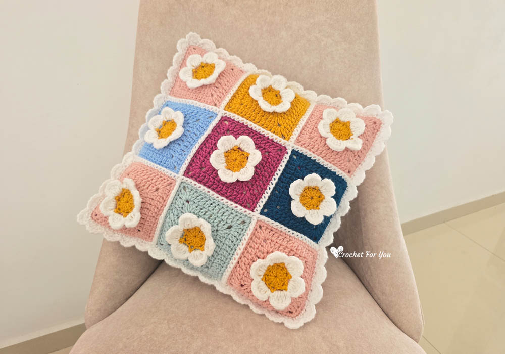 Crochet Cushion Cover Free Pattern