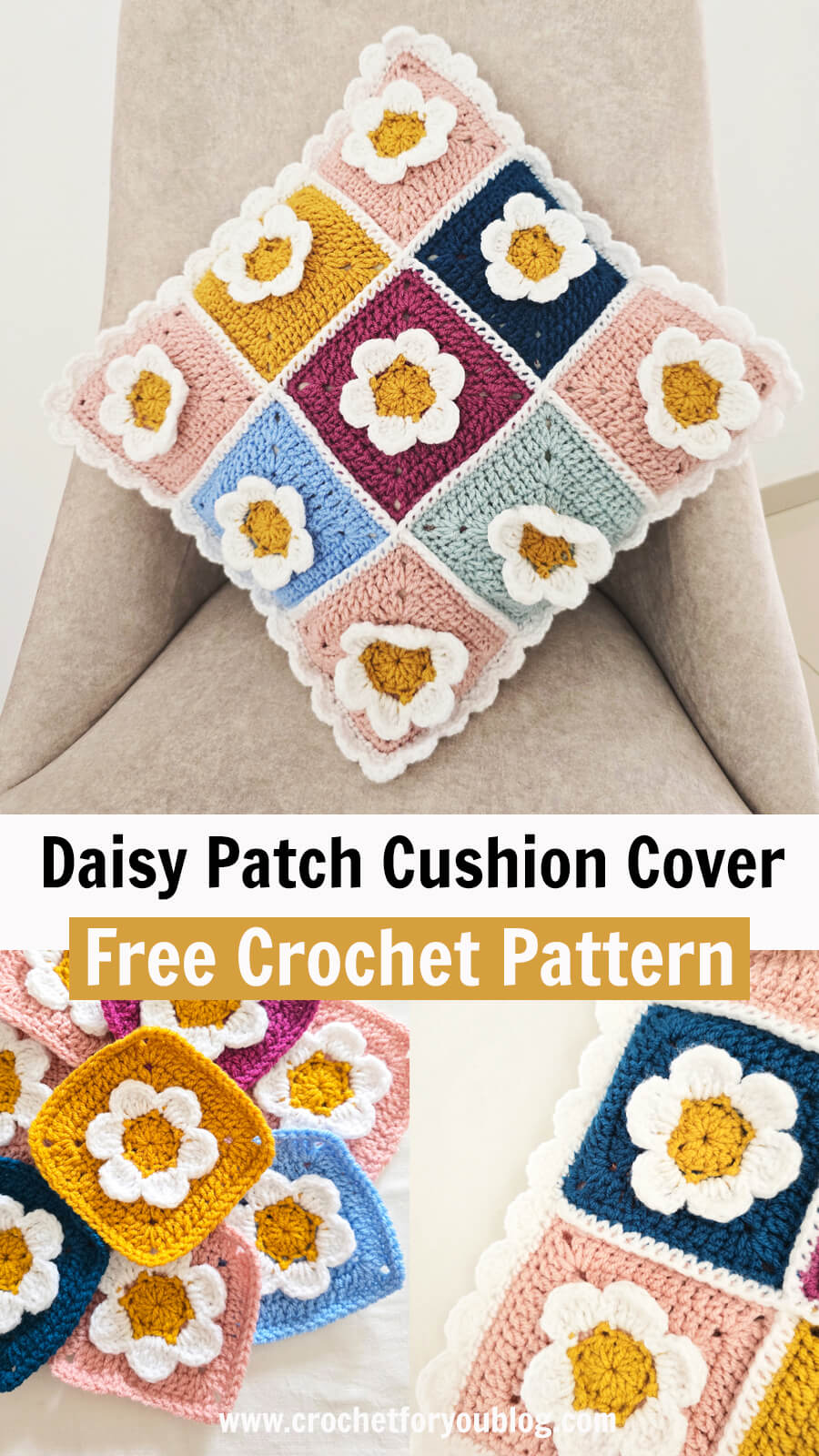 Crochet Cushion Cover Free Pattern