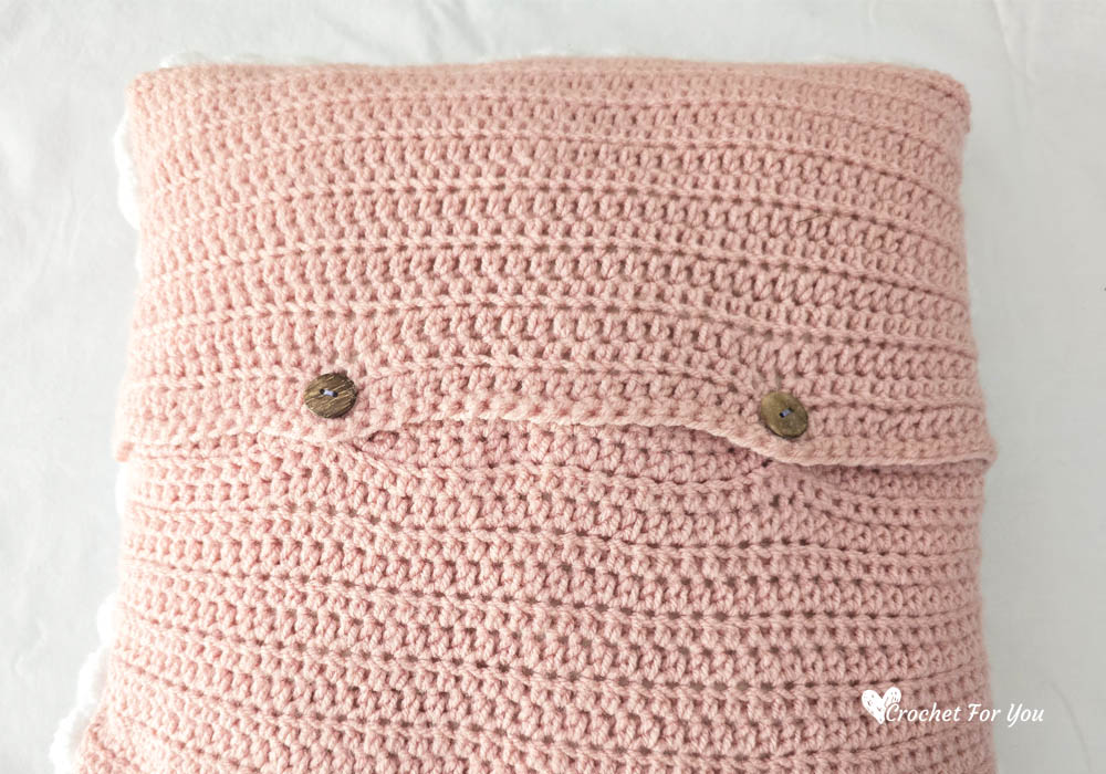 Crochet Cushion Ccver Back panel
