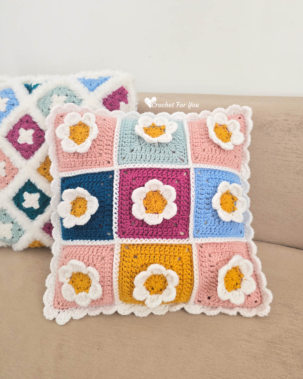 Crochet Cushion Cover